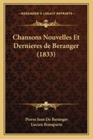 Chansons Nouvelles Et Dernieres De Beranger (1833)