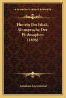 Honein Ibn Ishak, Sinnspruche Der Philosophen (1896)
