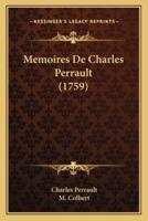 Memoires De Charles Perrault (1759)