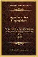 Apontamentos Biographicos