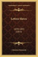 Lettres Slaves