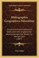 Bibliographia Geographica Palaestinae