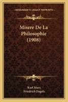 Misere De La Philosophie (1908)
