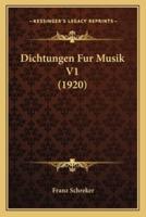 Dichtungen Fur Musik V1 (1920)