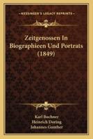 Zeitgenossen In Biographieen Und Portrats (1849)