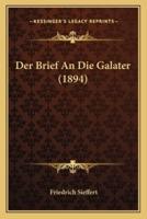 Der Brief An Die Galater (1894)