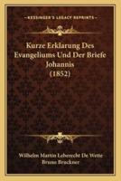Kurze Erklarung Des Evangeliums Und Der Briefe Johannis (1852)