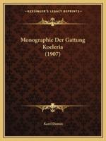 Monographie Der Gattung Koeleria (1907)