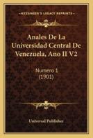 Anales De La Universidad Central De Venezuela, Ano II V2