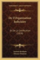 De L'Organisation Judiciaire