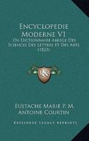 Encyclopedie Moderne V1