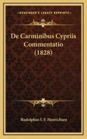 De Carminibus Cypriis Commentatio (1828)