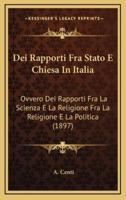 Dei Rapporti Fra Stato E Chiesa In Italia