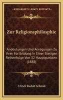 Zur Religionsphilosphie