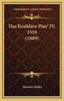 Das Konklave Pius' IV, 1559 (1889)