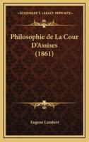 Philosophie De La Cour D'Assises (1861)