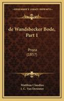 De Wandsbecker Bode, Part 1