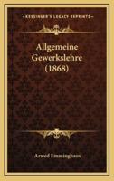 Allgemeine Gewerkslehre (1868)