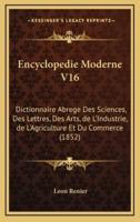 Encyclopedie Moderne V16