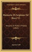 Memorie Di Scipione De' Ricci V1