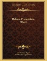 Defensa Pronunciada (1861)