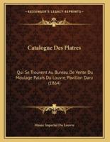 Catalogue Des Platres