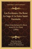 Les Ecriteaux, Ou Rene Le Sage A La Foire Saint-Germain