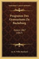 Programm Des Gymnasiums Zu Buckeburg