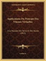 Applications Du Principe Des Vitesses Virtuelles