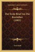 Der Erste Brief An Die Korinther (1905)