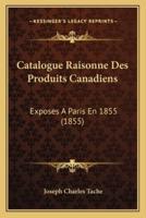 Catalogue Raisonne Des Produits Canadiens