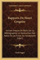 Rapports De Henri Gregoire