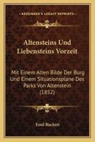 Altensteins Und Liebensteins Vorzeit