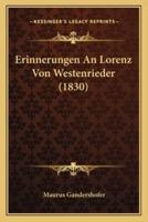 Erinnerungen An Lorenz Von Westenrieder (1830)