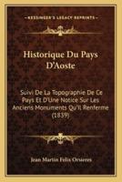 Historique Du Pays D'Aoste