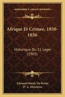 Afrique Et Crimee, 1850-1856