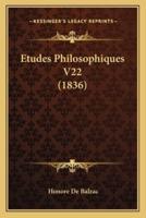 Etudes Philosophiques V22 (1836)