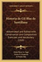 Historia De Gil Blas De Santillana