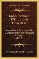 Cours Theorique D'Instruction Elementaire