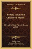 Lettere Inedite Di Giacomo Leopardi
