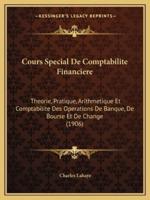 Cours Special De Comptabilite Financiere