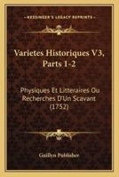 Varietes Historiques V3, Parts 1-2