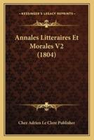Annales Litteraires Et Morales V2 (1804)