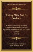 Testing Milk And Its Products