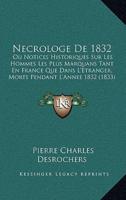 Necrologe De 1832