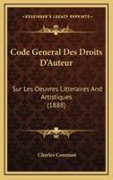 Code General Des Droits D'Auteur