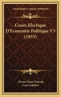Cours Electique D'Economie Politique V3 (1833)