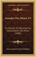 Annales Des Mines V3