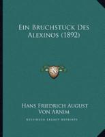 Ein Bruchstuck Des Alexinos (1892)