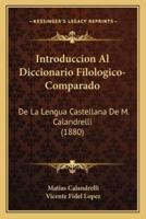 Introduccion Al Diccionario Filologico-Comparado